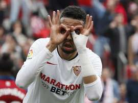 En-Nesyri salvó al Sevilla en el tiempo de añadido. EFE