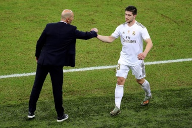 Zidane, el principal defensor de Jovic. EFE/Archivo