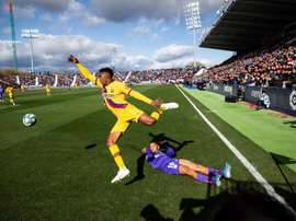 Moussa Wagué está a un paso de irse a Grecia. EFE/Archivo