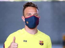 Arthur se reunirá este lunes con Setién y Abidal. EFE/FC BARCELONA/Migul Ruiz