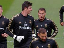 Courtois habló sobre Hazard y la presión. EFE