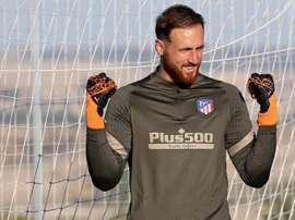 Oblak, imagen de la UEFA para promocionar el Europeo Sub 21. EFE