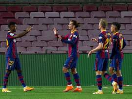 Barça estreia com goleada nessa LaLiga. EFE/ Enric Fontcuberta
