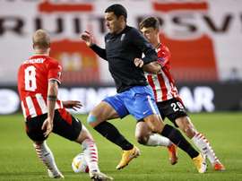 El Granada venció al PSV en Eindhoven. EFE/EPA/MAURICE VAN STEEN