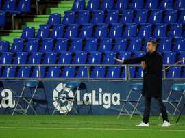 Diego Martínez calificó de barbaridad los triunfos granadistas en la Europa League. EFE
