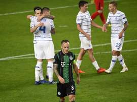 El Ferencvaros igualó frente al Dinamo de Kiev. EFE
