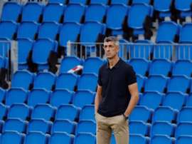 Imanol analizó el partido contra el Levante. EFE