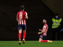 El Atlético tiene una proyección de prácticamente 100 puntos. EFE