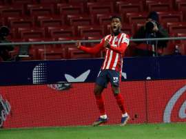 Thomas Lemar, en su mejor momento en el Atlético. EFE/Archivo
