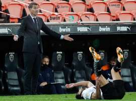 Javi Gracia habló tras la victoria. EE