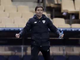 Marcelino reconoció el trabajo de Garitano. EFE