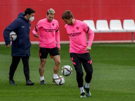 Rakitic analizó la vuelta contra el Barça. EFE