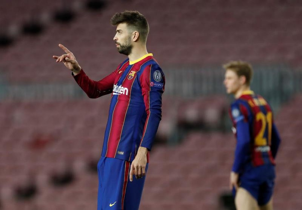 Gerard Piqué incertain face au PSG. afp