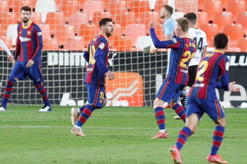 Il Barça batte il Valencia. EFE