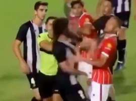 Perdió los papeles y agredió a tres rivales. Captura/ClubAtléticoSanJorge