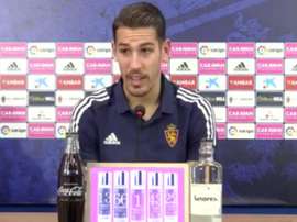 Álex Alegría elogió al Zaragoza y a su afición. Twitter/RealZaragoza