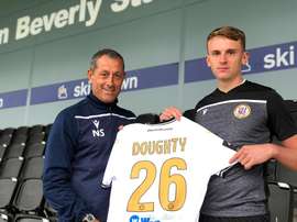 Doughty jugará en el Bromley hasta junio de 2020. Twitter/BromleyFC