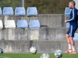 Ortuño espera llegar más relajado al parón navideño. Twitter/RealOviedo