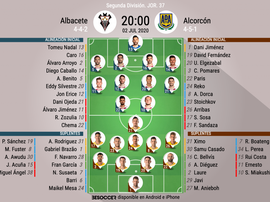 Alineaciones confirmadas. BeSoccer