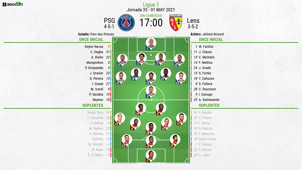 Sigue el directo del PSG-Lens