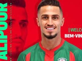 Alipour, nuevo jugador del Marítimo portugués. Twitter/MaritimoMadeira