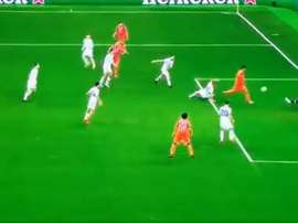 Morata firmó el primer gol de la Champions 2020-21. Captura/Movistarligadecampeones