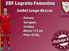 El EDF Logroño ficha a Isabel Longa. EDFLogroño