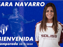 Sara Navarro, primer fichaje del Sporting de Huelva. Captura/SportingHuelva