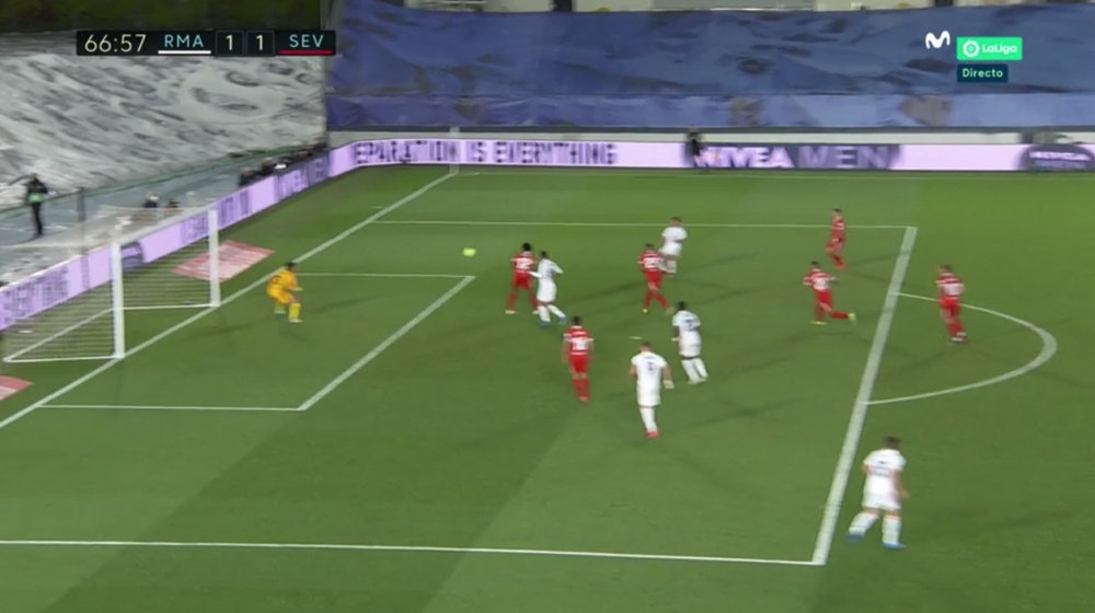 Asensio marcó el empate en el segundo tiempo. Captura/MovistarLaLiga