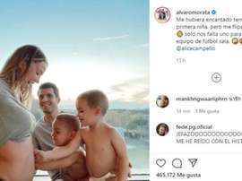La familia Morata Campello tendrá otro niño más. Instagram/alvaromorata