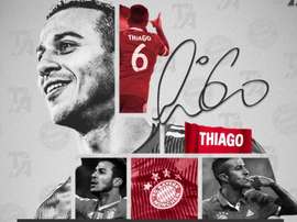 Thiago nunca olvidará lo vivido en el Bayern. Twitter/Thiago6