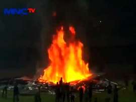 Lío en Indonesia. Captura/MNCTv