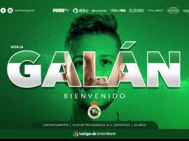 El Racing le dio la bienvenida al jugador. RealRacingClub