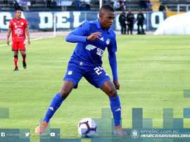 Carabalí jugará en Emelec hasta 2024. Twitter/CSEmelec