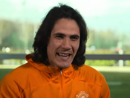 Cavani quiere dejar un legado en el United. Captura/DAZN
