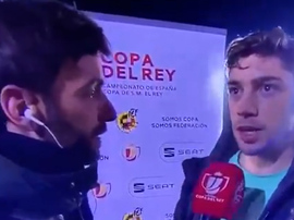 Fede Valverde no quiso excusarse por el estado del campo. Captura/Cuatro