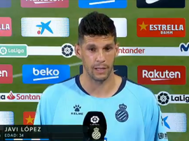 Javi López pidió disculpas tras certificarse el descendo. Captura/Movistar
