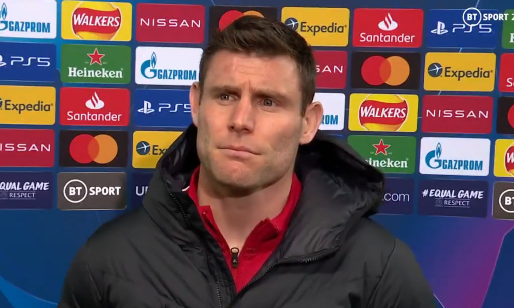 Para Milner, o Liverpool foi melhor que o Real Madrid