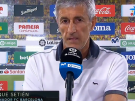 Setién entendió las palabras de su presidente. Captura/Movistar