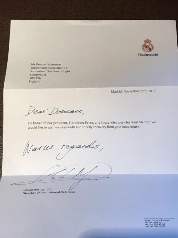 El Madrid Envio Una Carta A Un Jugador Que Vive Un Calvario Con Las Lesiones