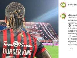 McDonald cambió su nombre a Burger King para jugar. Captura/Olé