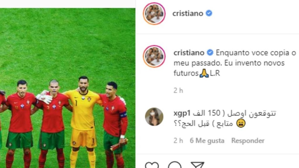 Cristiano se puso filosófico en Instagram. Captura/Instagram/Cristiano