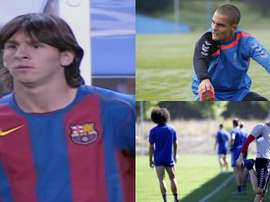 ¿Qué fue de los otros cuatro canteranos que vieron el debut de Messi? Montaje
