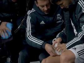 Alarma Asensio: tuvo que marcharse tocado de Mendizorroza. Captura/MovistarLaLiga