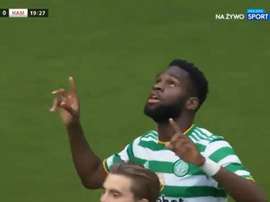 Edouard marcó el primer gol del Celtic 2020-21. Captura/SportExtra