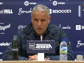 Pellicer se mostró crítico con sus jugadores. Twitter/MálagaCF