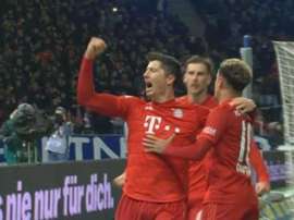 Lewandowski igualó a Werner desde el punto de penalti. Captua/MovistarLigadeCampeones