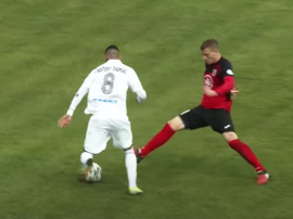 El Torpedo Zhodino dejó escapar una gran opción. Captura/Youtube/ABFF