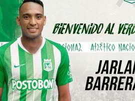 Jarlan Barrera refuerza la delantera de Nacional. Twitter/nacionaloficial