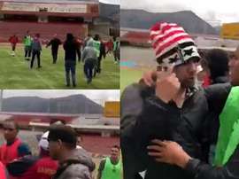 Las amenazas que sufrió Sport Huancayo antes de medirse a Sport Boys. Twitter/nlpmmgp